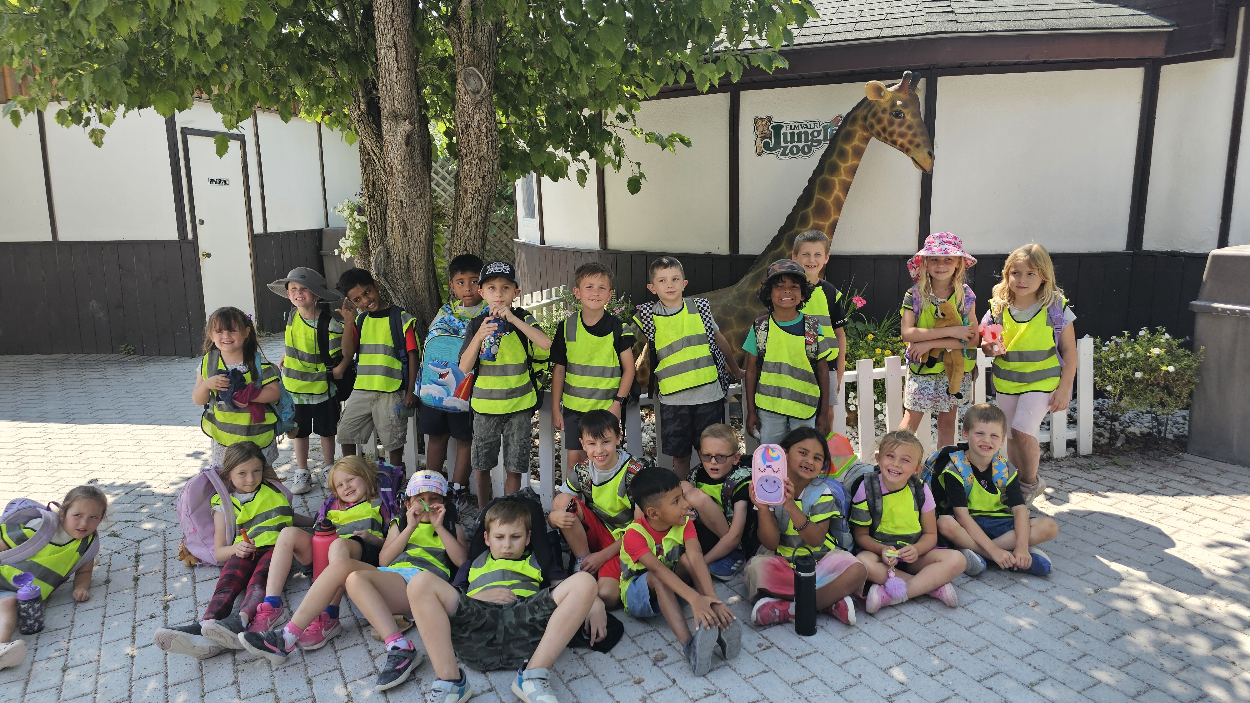 Campers at Elmvale Jungle Zoo field trip